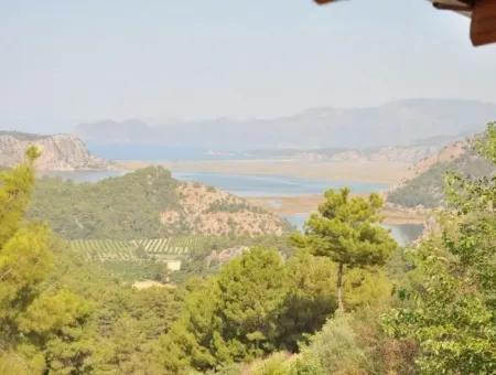 Gökbelde Satılık Villa Dalyan Gökbel İztuzuda Full Deniz Manzaralı Satılık Villa