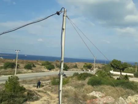 Çeşme Dalyan Mahallesinde Full Deniz Manzaralı 1176M2 İmarlı Satılık Arsa